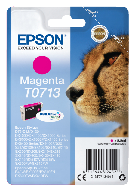 Inktcartridge Epson T0713 rood