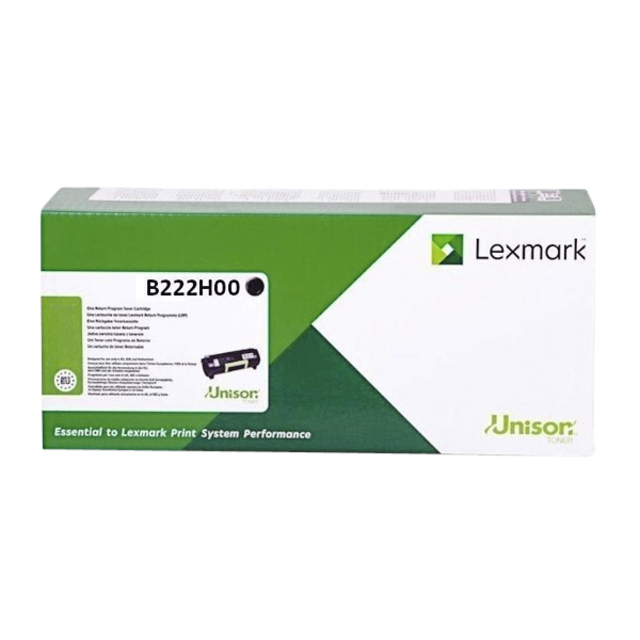 Tonercartridge Lexmark B222H00 zwart