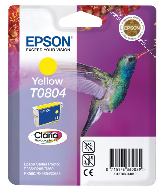 Inktcartridge Epson T0804 geel