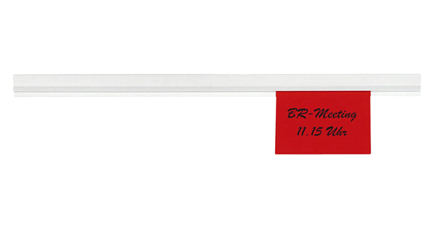 Rail pince papier MAULexpress 50cm autocollant blanc