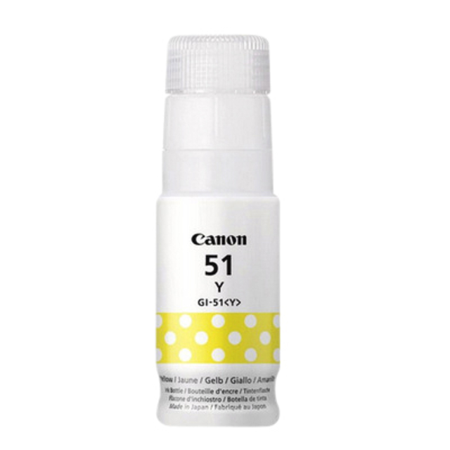 Flacon d'encre Canon GI-51 70ml jaune