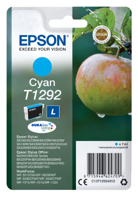 Cartouche d’encre Epson T1292 bleu