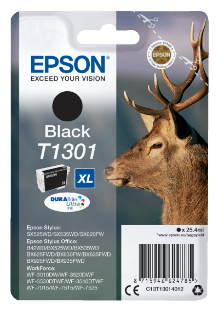 Cartouche d’encre Epson T1301 noir