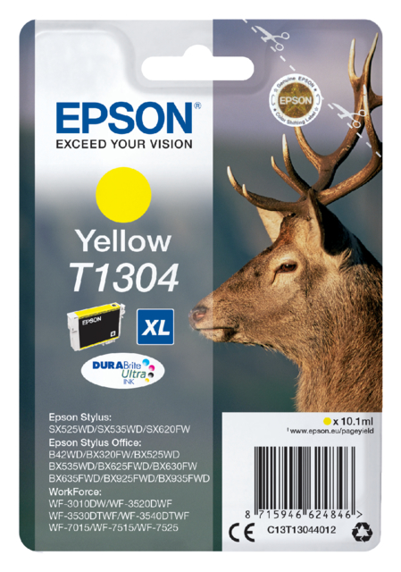 Cartouche d’encre Epson T1304 jaune