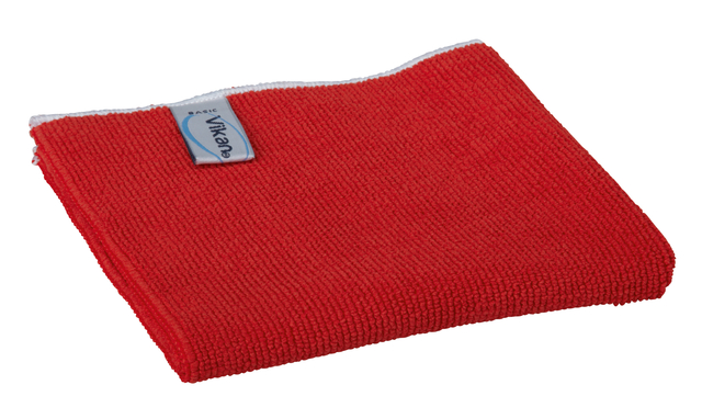 Microvezeldoek Vikan Basic 32x32cm rood