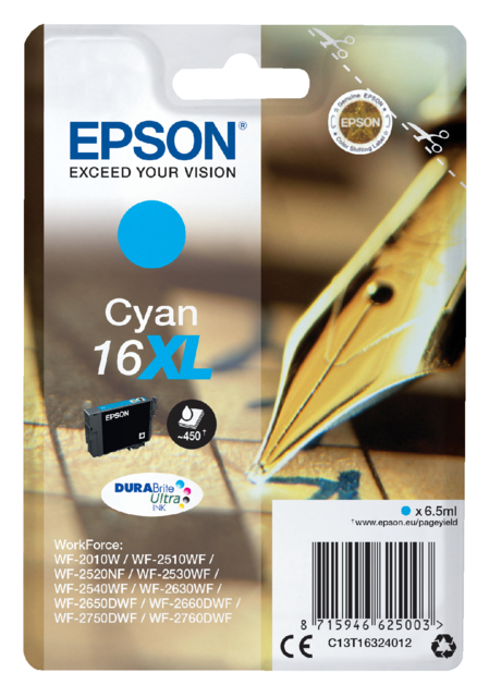 Cartouche d’encre Epson 16XL T1632 bleu