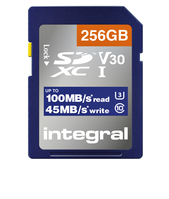 Geheugenkaart Integral SDHC-XC 256GB