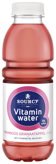 Eau Sourcy Vitalmine Framboise Grenade bouteille 500ml