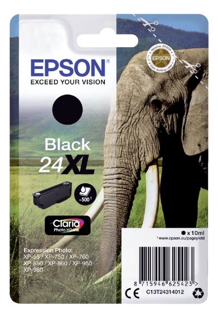 Cartouche d'encre Epson 24XL T2431 noir