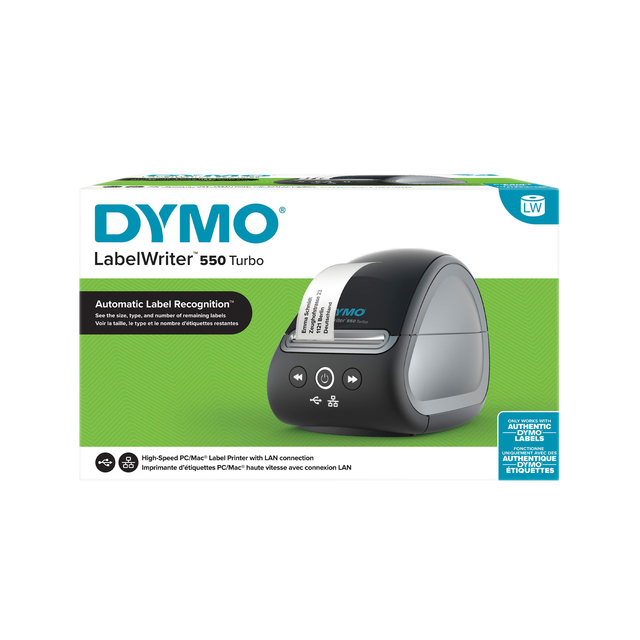 Labelprinter Dymo LabelWriter 550 Turbo desktop zwart