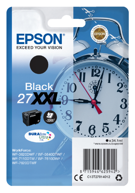 Inktcartridge Epson 27XXL T2791 zwart