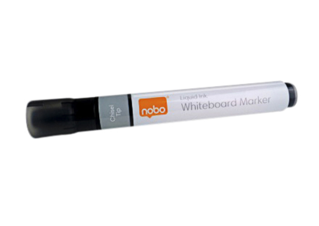 Viltstift Nobo whiteboard Liquid ink schuin assorti 4mm 4st