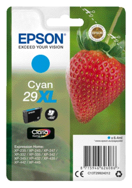 Cartouche d’encre Epson 29XL T2992 bleu