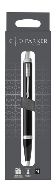 Stylo bille Parker IM Matt Black CT Medium