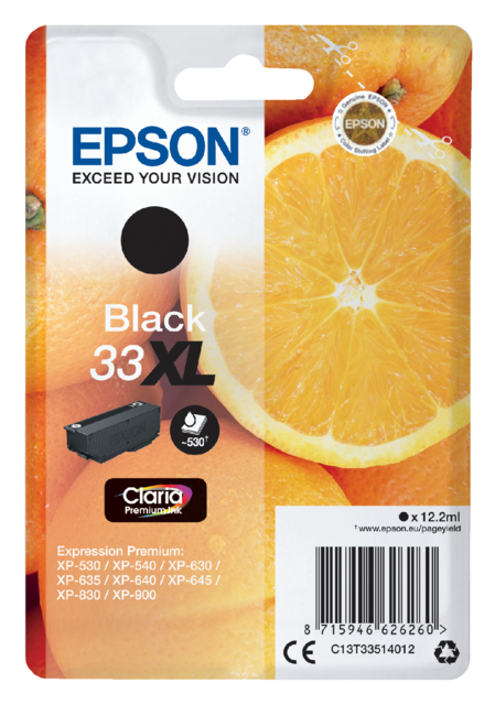 Cartouche d’encre Epson 33XL T3351 noir