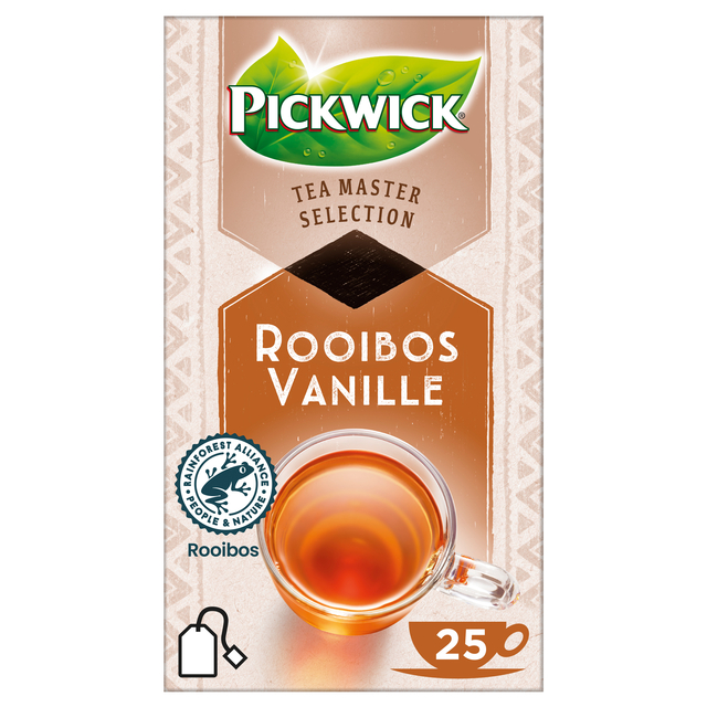 Thé Pickwick Master Selection rooibos vanilla 25 pièces