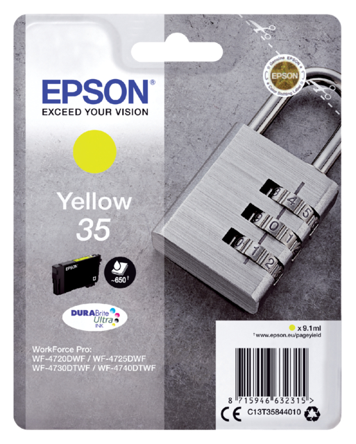 Cartouche d'encre Epson 35 T3584 jaune