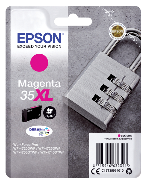 Cartouche d'encre Epson 35XL T3593 rouge