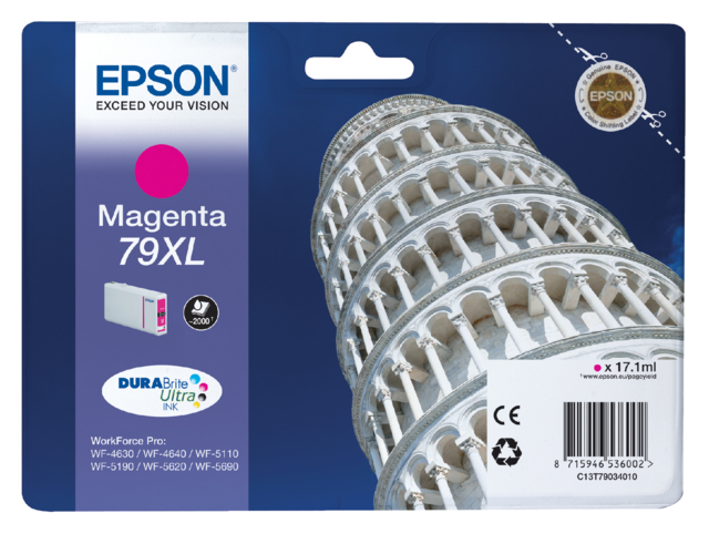 Inktcartridge Epson 79XL T7903 rood