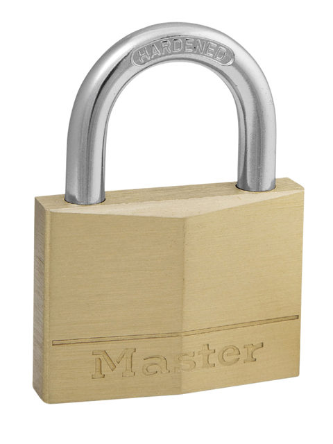 Hangslot MasterLock messing 50mm