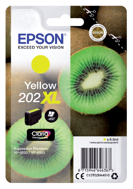 Cartouche d'encre Epson 202XL T02H44 jaune