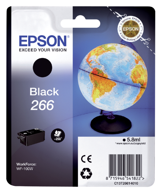 Inktcartridge Epson 266 T2661 zwart