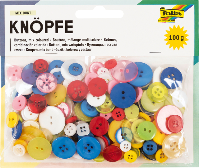 Boutons Folia 100g assorti