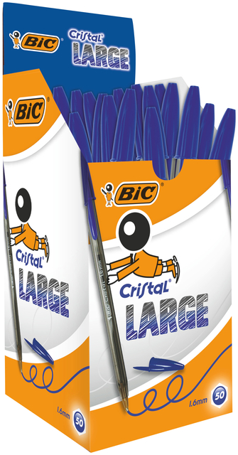 Balpen Bic Cristal large blauw