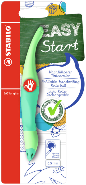 Roller STABILO EASYoriginal droitier Pastel menthe