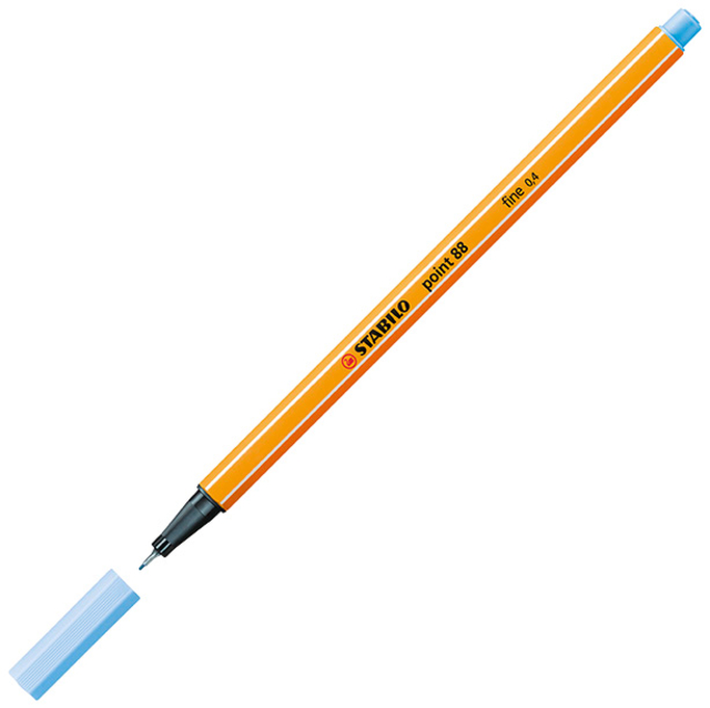 Fineliner STABILO point 88/11 fijn ijsblauw