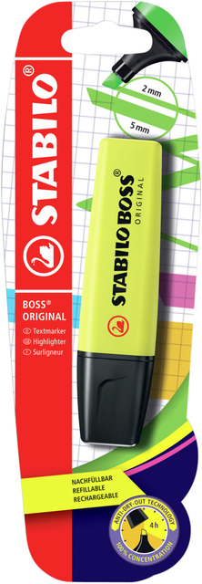 Surligneur STABILO Boss Original 70/24 jaune