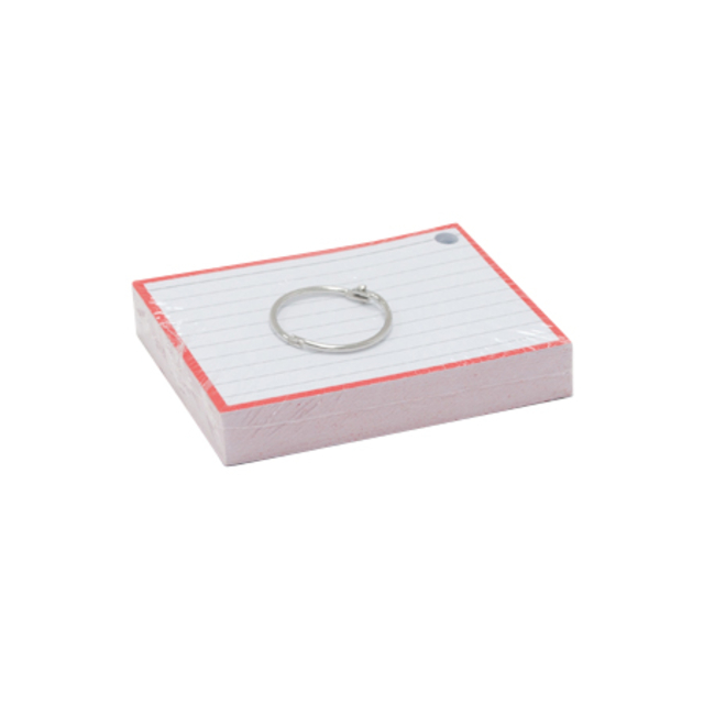 Flashcards A7 Rood incl. clipring 50 vel