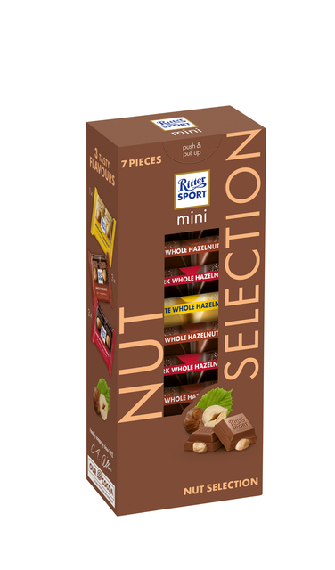 Chocolade Ritter Sport mini nut selection toren