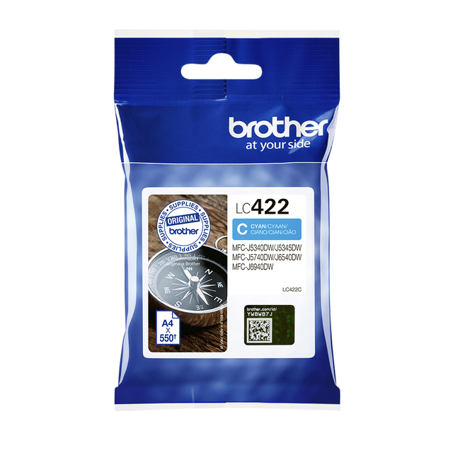 Cartouche d'encre Brother LC-422C bleu