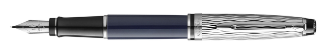 Stylo plume Waterman Expert L'Essence Bleu Laqué CT Fin