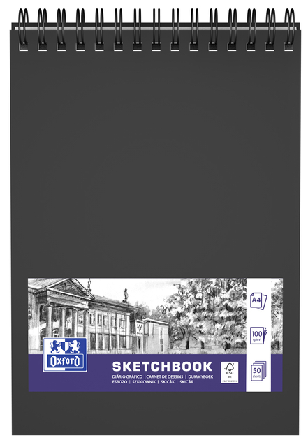 Schetsboek Oxford A4 50 vel 100 gram spiraal