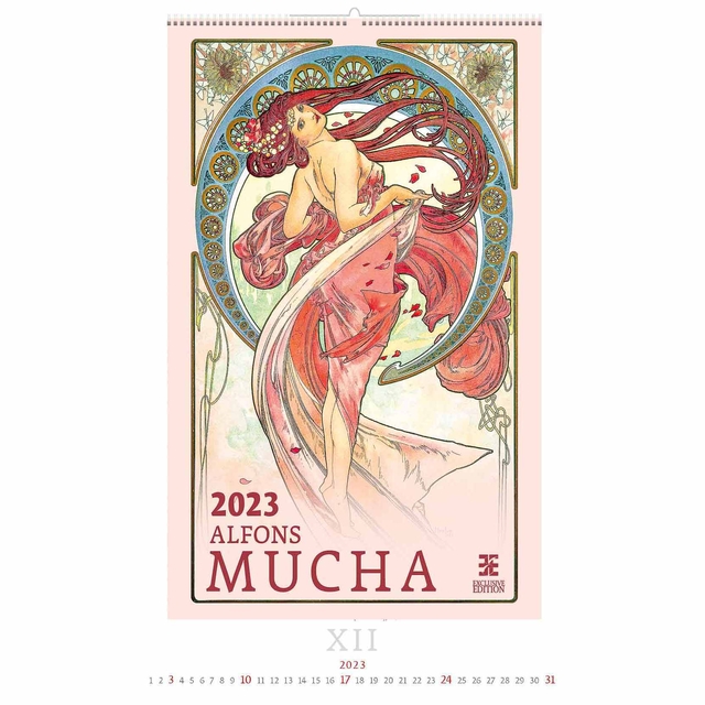 Kalender 2025 Helma 365 34x48.5cm Alfons Mucha