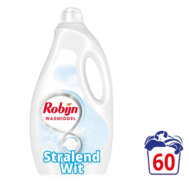 Lessive liquide Robijn 3L Blanc éclatant 60 lavages