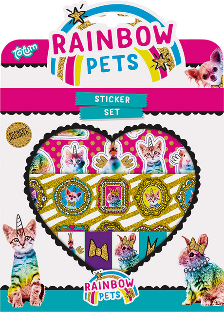 Stickerset Totum Rainbow Pets