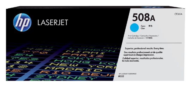 Cartouche toner HP CF361A 508A bleu