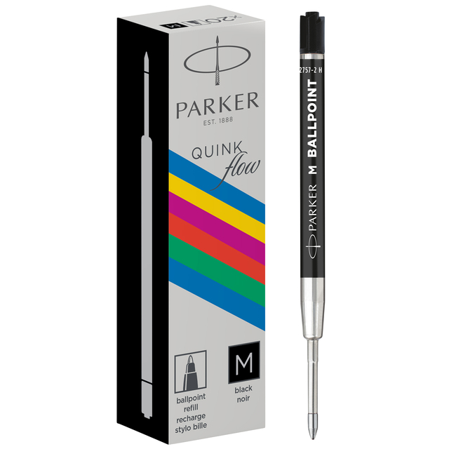 Recharge stylo bille Parker Economic noir Medium