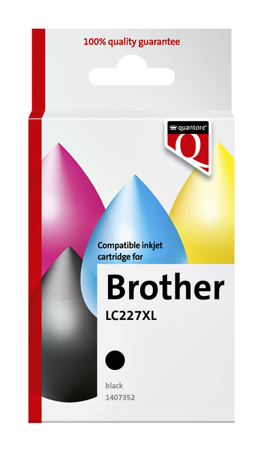 Inktcartridge Quantore alternatief tbv Brother LC227XL zwart