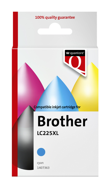 Cartouche d'encre Quantore alternative pour Brother LC225XL bleu