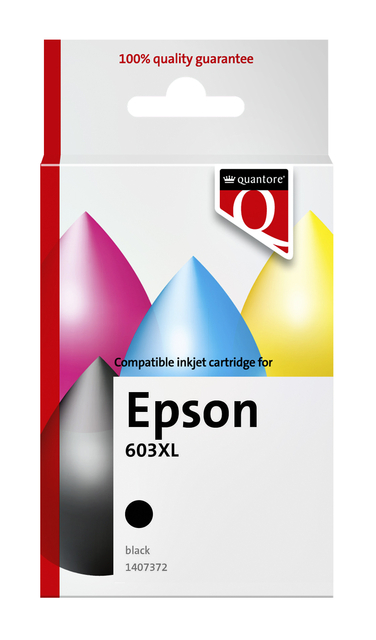 Inktcartridge Quantore alternatief tbv Epson 603XL zwart