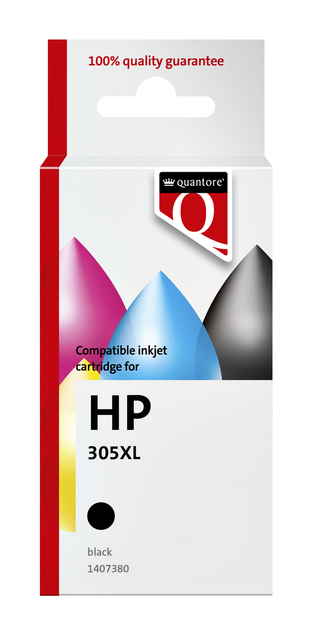 Inktcartridge Quantore alternatief tbv HP 305XL zwart