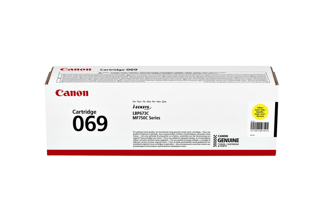 Cartouche toner Canon 069 jaune