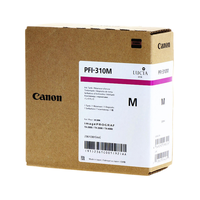 Inktcartridge Canon PFI-310 rood