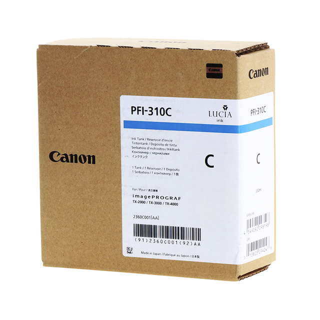 Inktcartridge Canon PFI-310 blauw