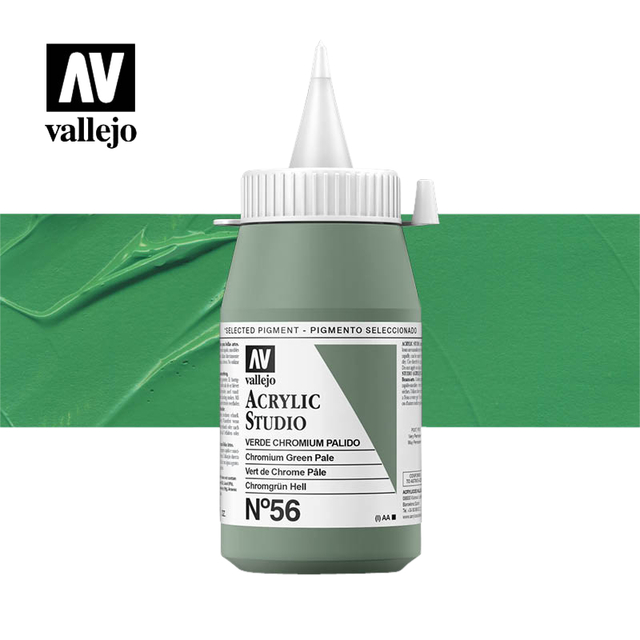 Acrylverf Acrylicos Vallejo 500ml  Chromium green pale