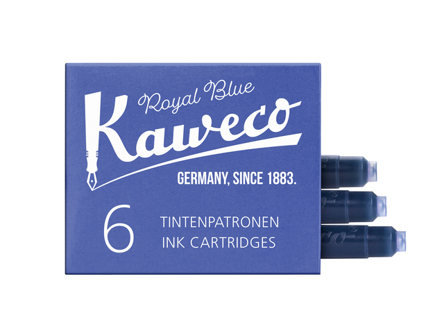 Inktpatroon Kaweco koningsblauw doosje à 6 stuks